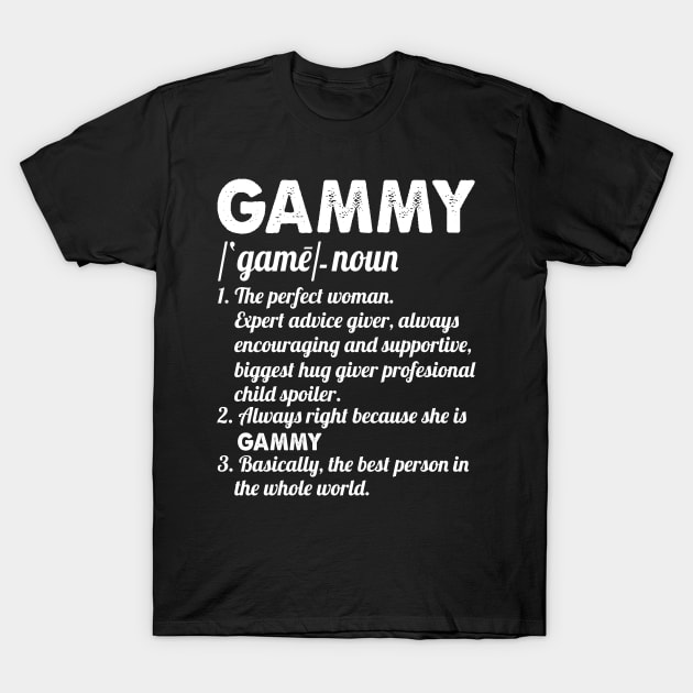 Gammy Like a Grandmother But So Much Cooler Definition Xmas T-Shirt by julibirgit